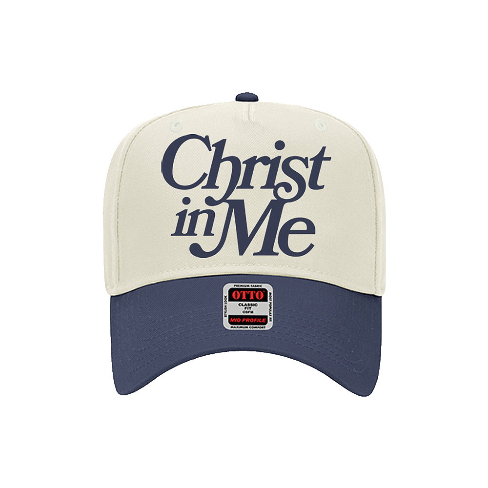 Christ In Me Two-Toned Hat (Navy/Natural)