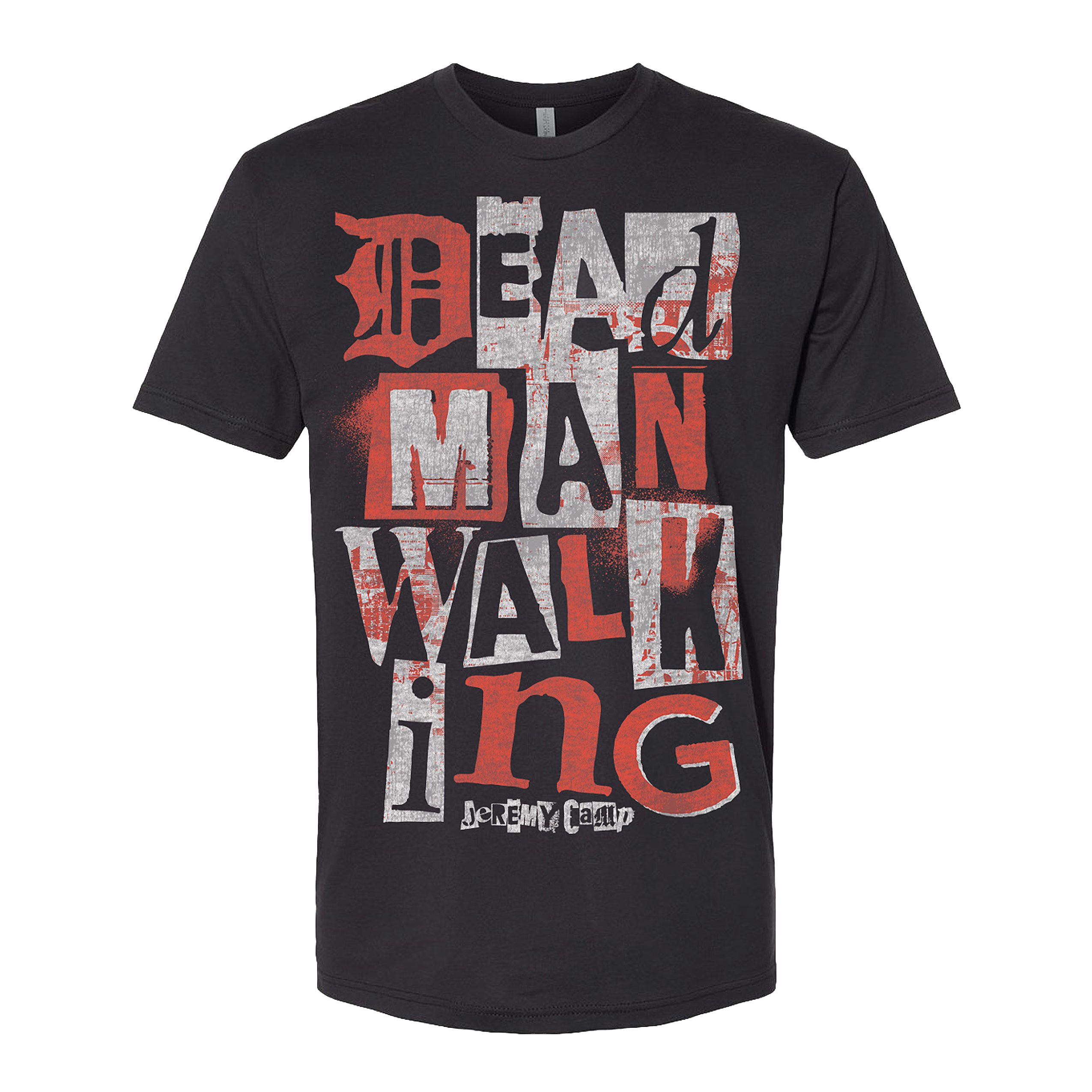 Jeremy Camp Dead Man Walking Tee 2024 Cutout Letters