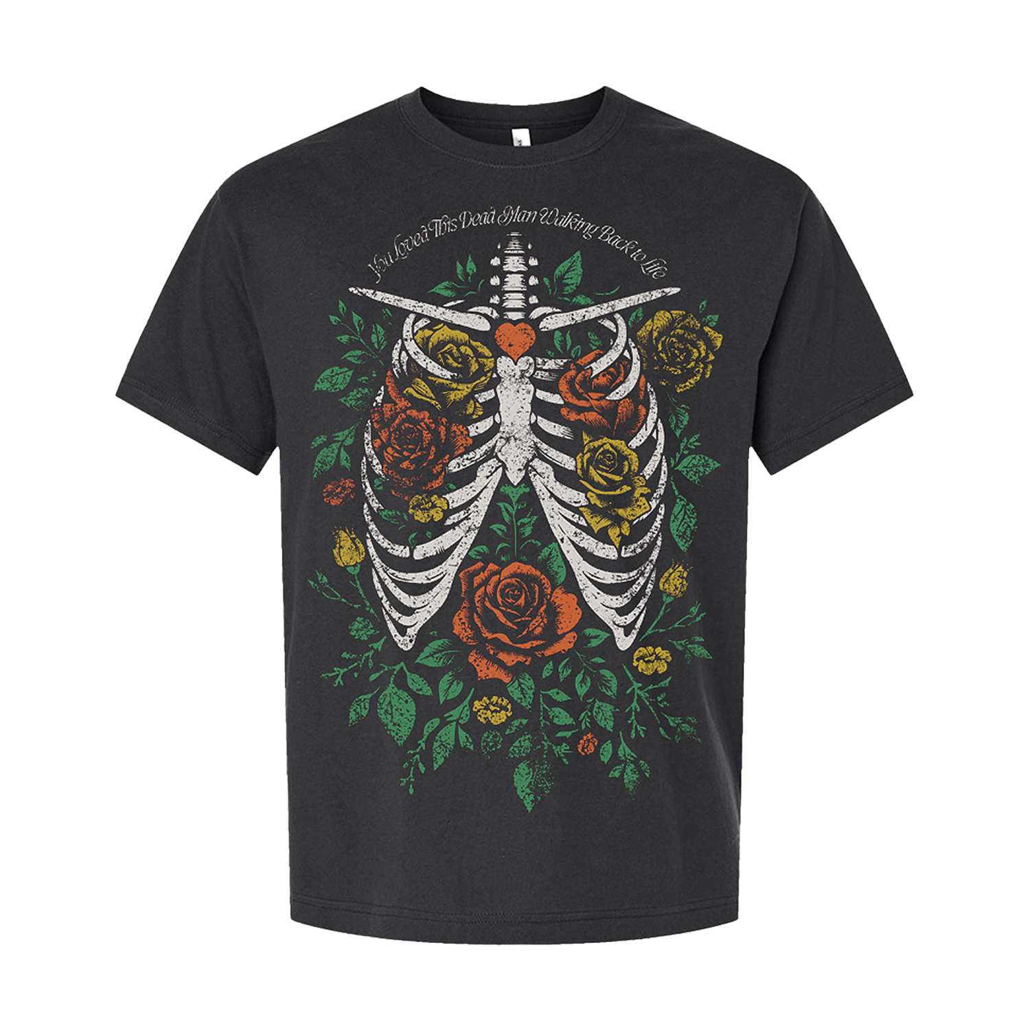 Jeremy Camp Dead Man Walking Flowers in Skeleton