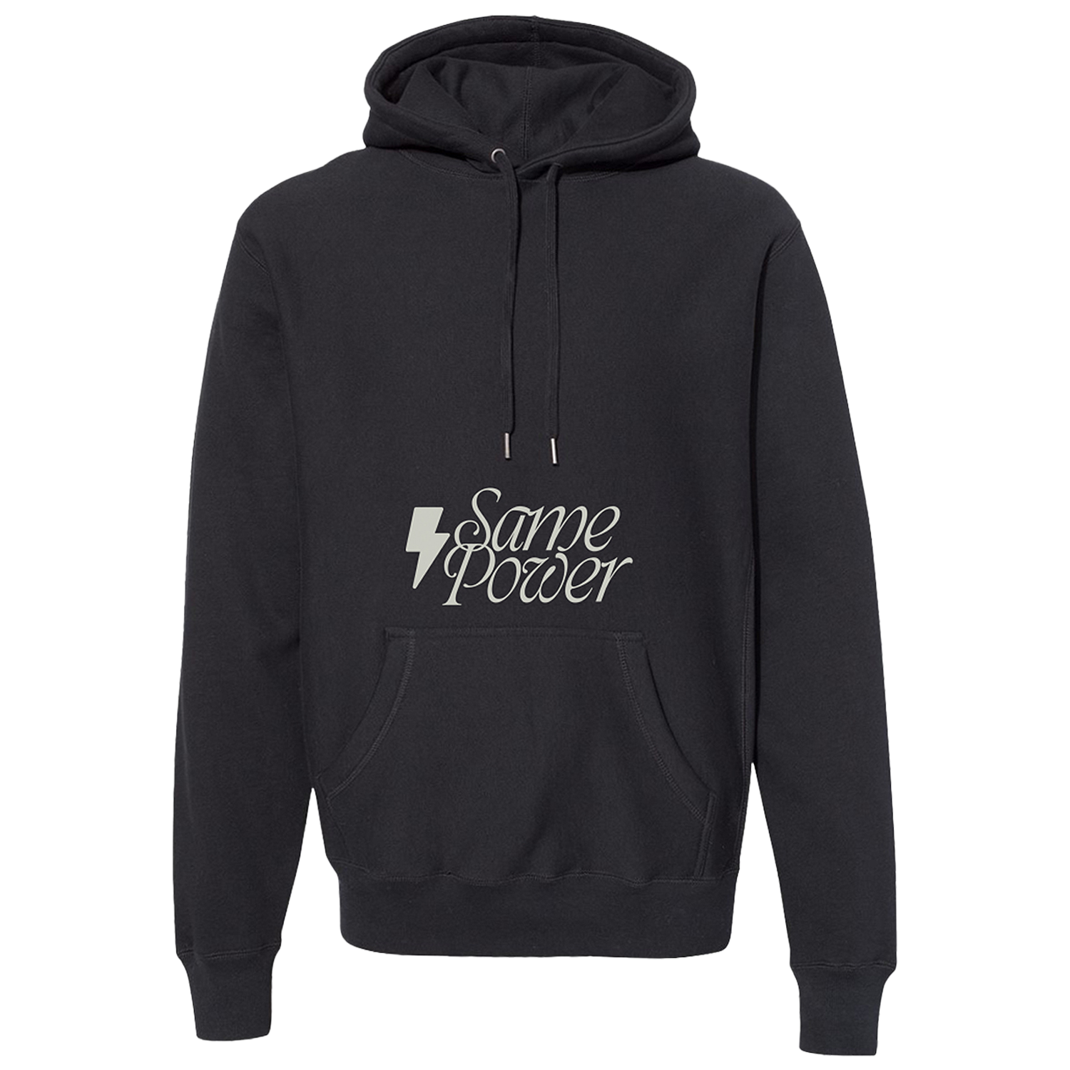 Black and White Hoodie Jeremy Camp Lightning Bolt Cursive