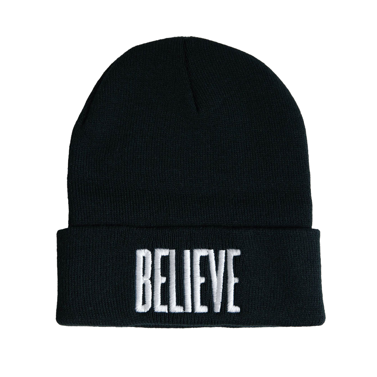 Believe Black Beanie