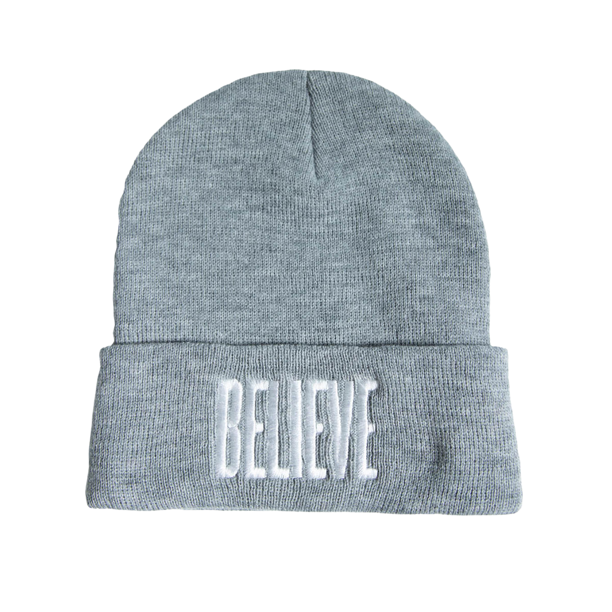 Believe Gray Beanie