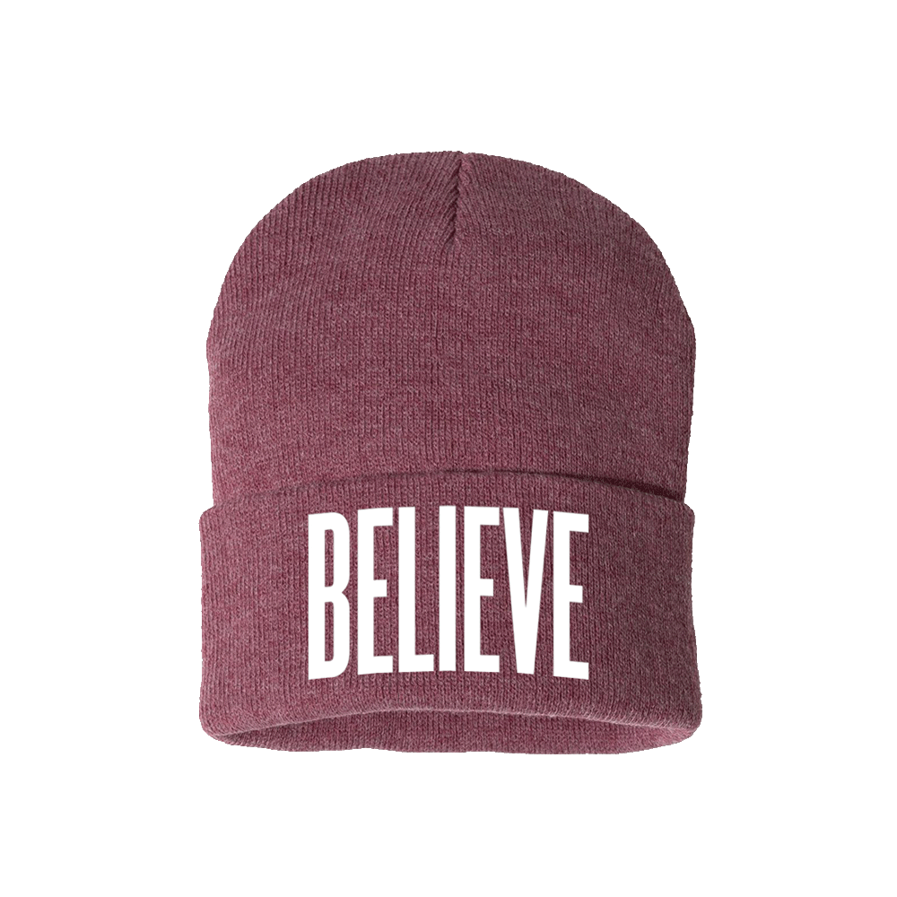 Believe Cardinal Beanie