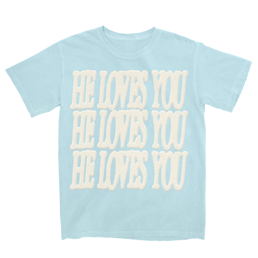He Loves You Puff Print T-Shirt